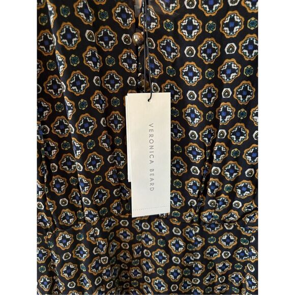NWT Veronica Beard Long Sleeve Lined Boho‎ Sacchi Token Dress Size 6 $498 MSRP - Picture 6 of 8